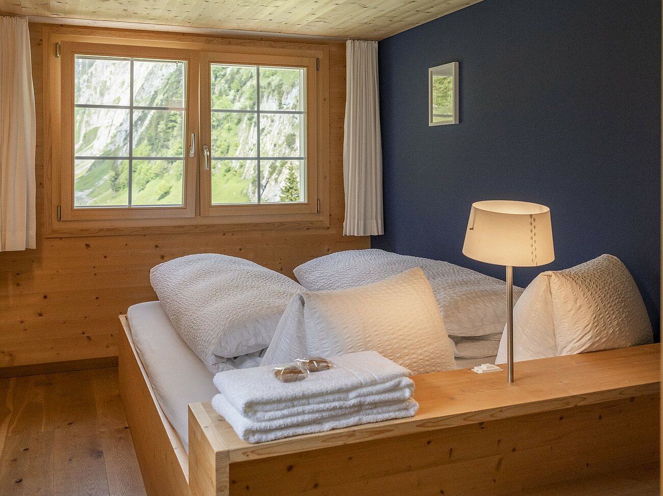 Doppelbett Blick auf Fählensee