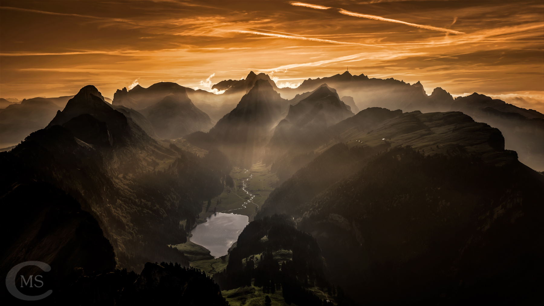 Sonnenuntergang im Alpstein