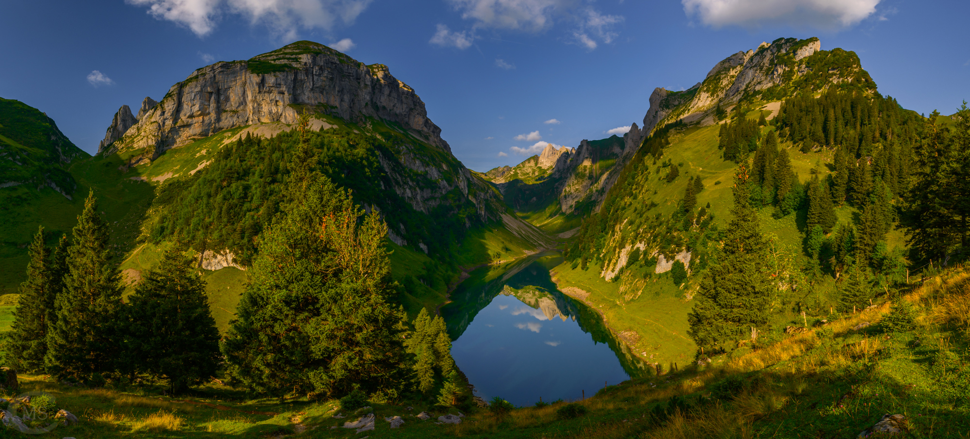 Fählensee spiegelt Landschaft